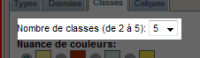 Nombre de classes :