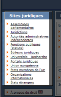 Renvoi vers d'autres sites publics : fonction de portail